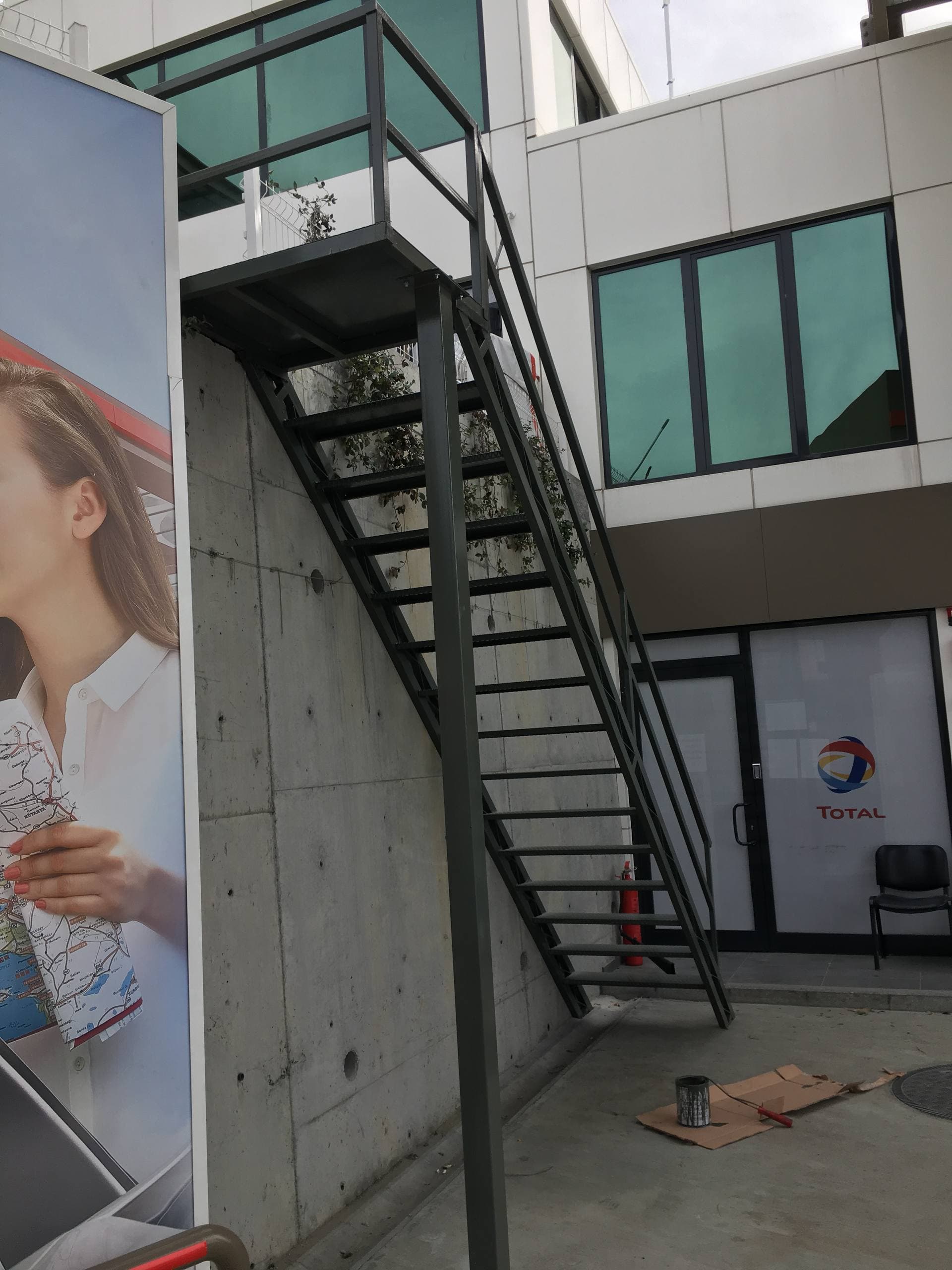 Ispartakule Total Benzinlik Baklava Saclı Çelik Merdiven Projesi (Avcılar/İstanbul) görsel 1