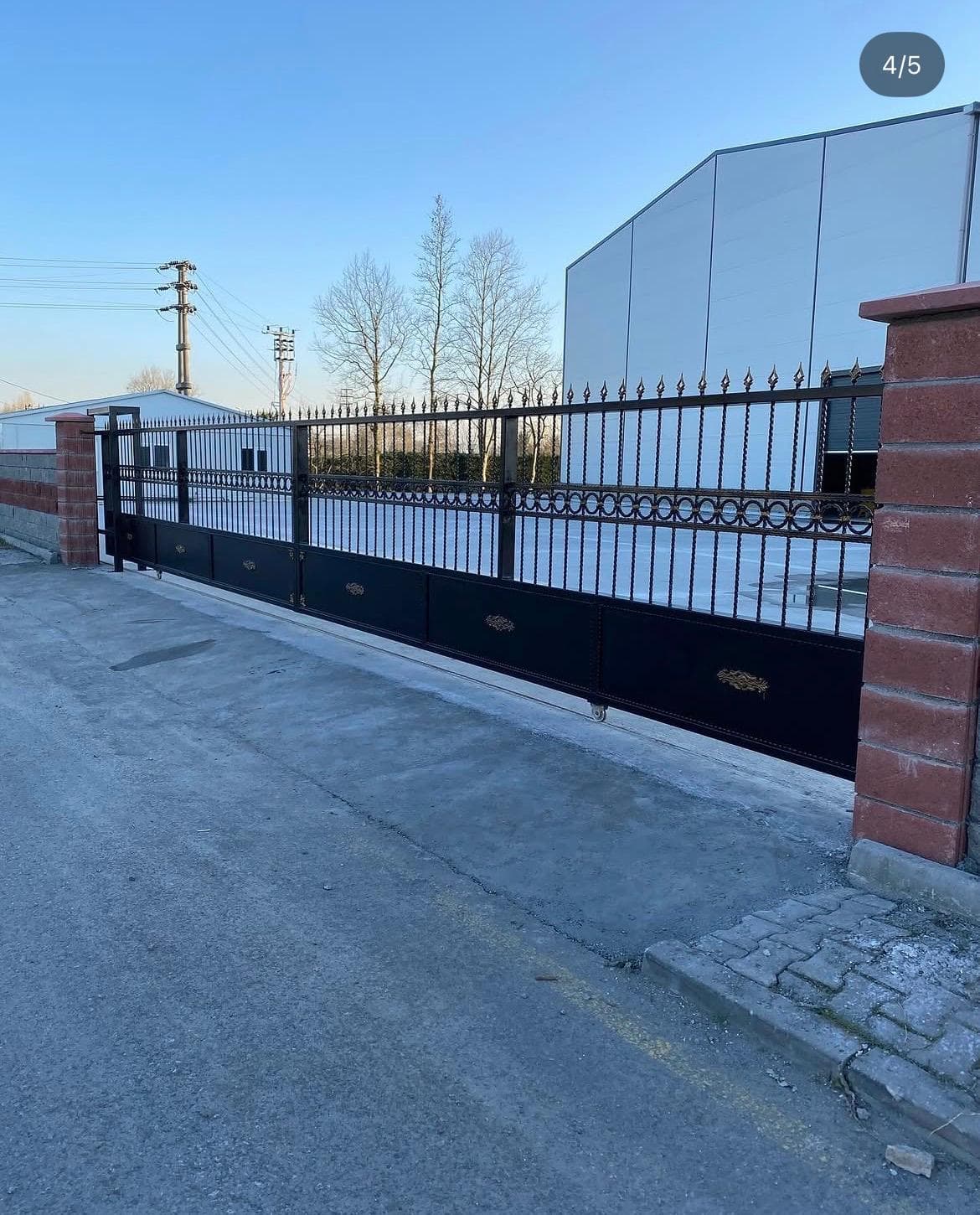 Karadeniz Makina 10 Metre Otomatik Ferforje Bahçe Kapısı Projesi (Çekmeköy/İstanbul) görsel 1