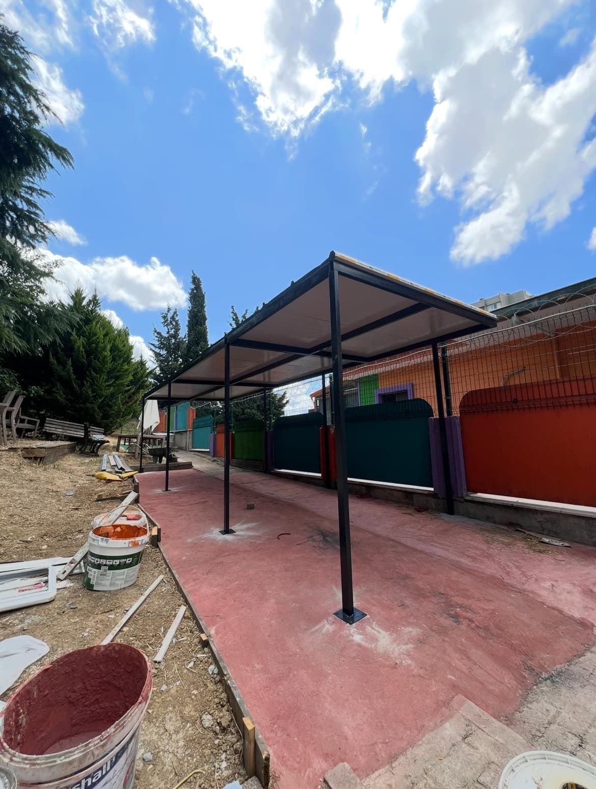 Sevinç Koleji Bahçe Alanı Sundurma Projesi (Kağıthane/İstanbul)